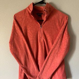 Eddie Bauer rose cheetah print pullover